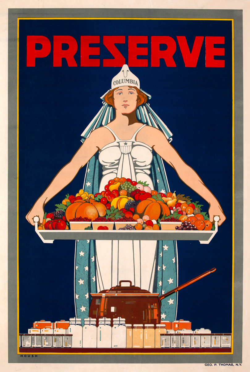 Preserve Original WWI Homefront Poster