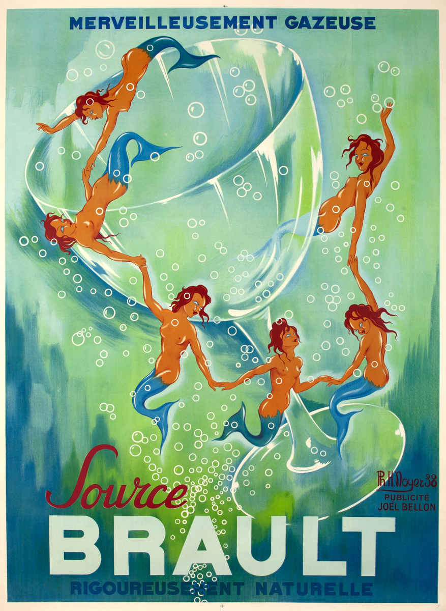 Source Brault Original French Advertising Poster