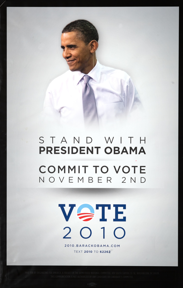 Stand with President Obama Original Voter Registration Poster