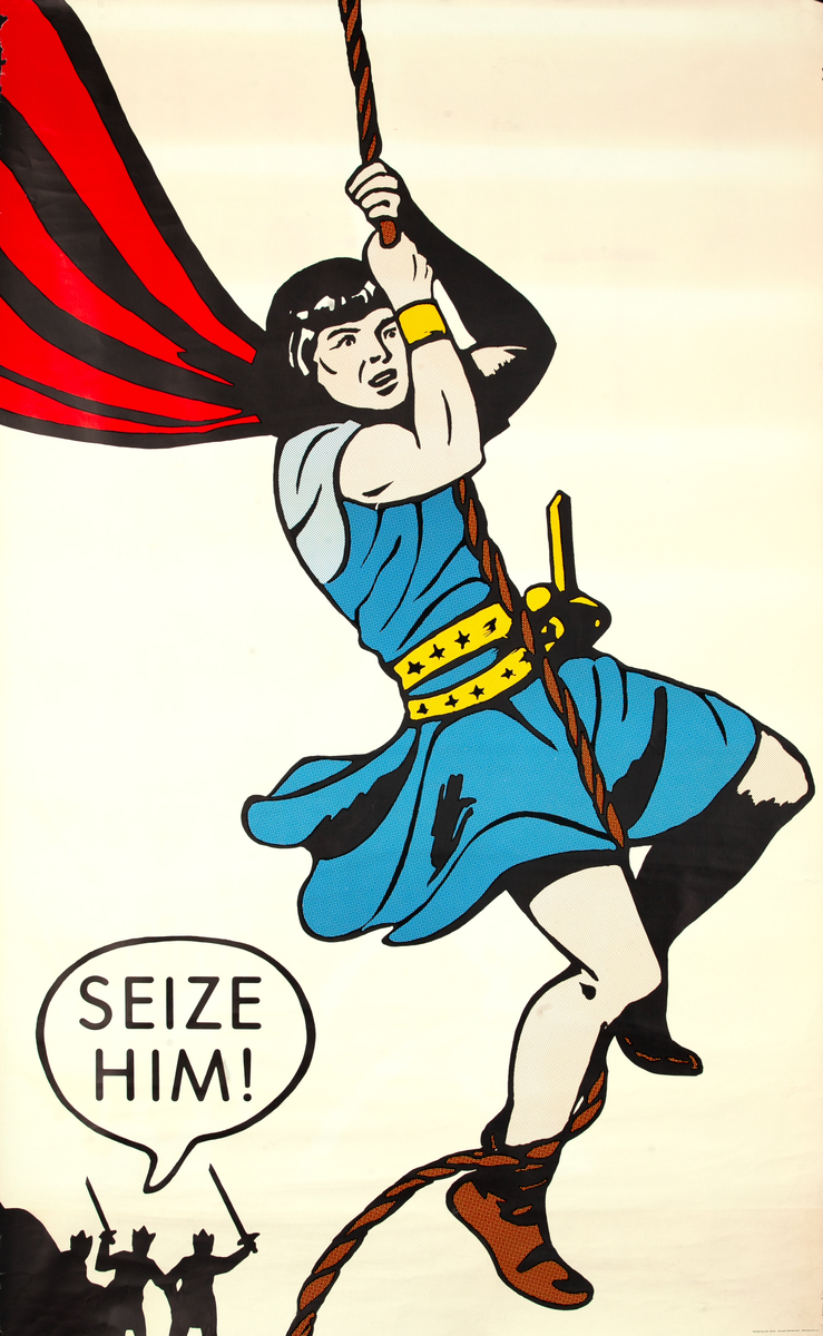 Seize Him! Original Prince Valiant in the Days of King Arthur Comics Advertising Poster