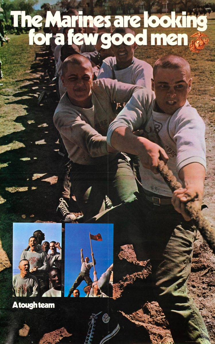 The Marines are looking for a few good men Original Vietnam War Recruiting Poster