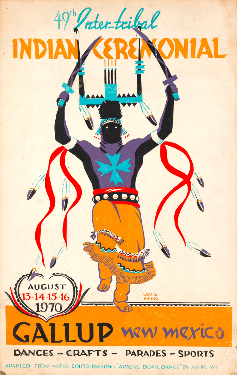 49th Inter-tribal Indian Ceremonial Original Poster