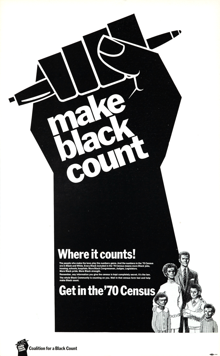 Make Black Count Where it counts! Original Census Poster