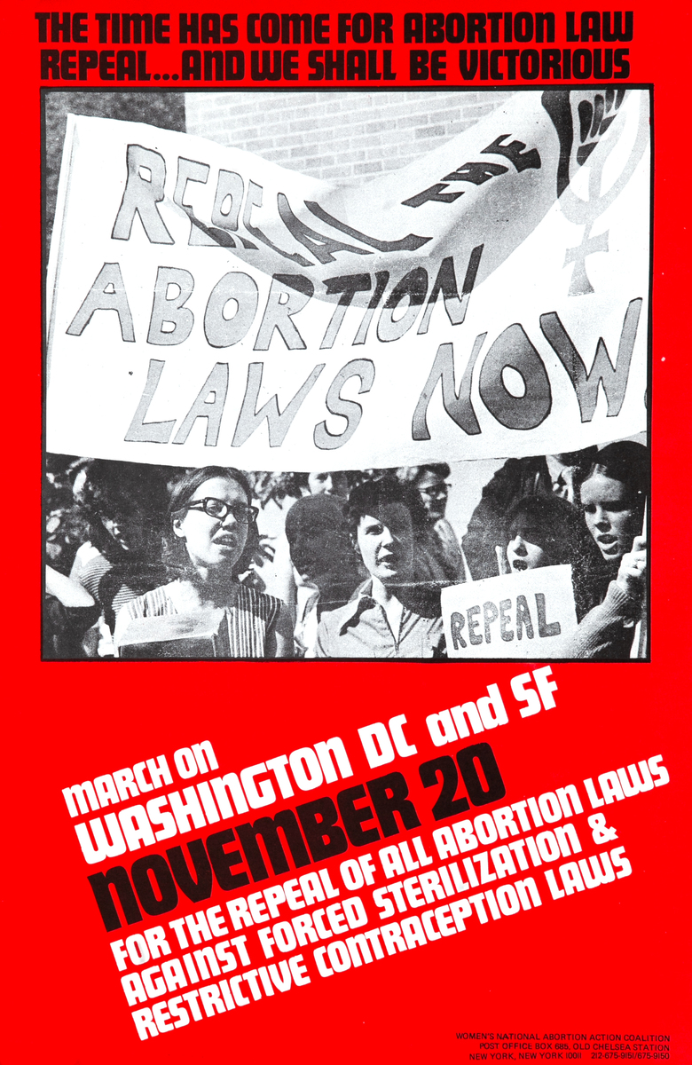 The Time Has Come for Abortion Law Repeal Original Protest Poster