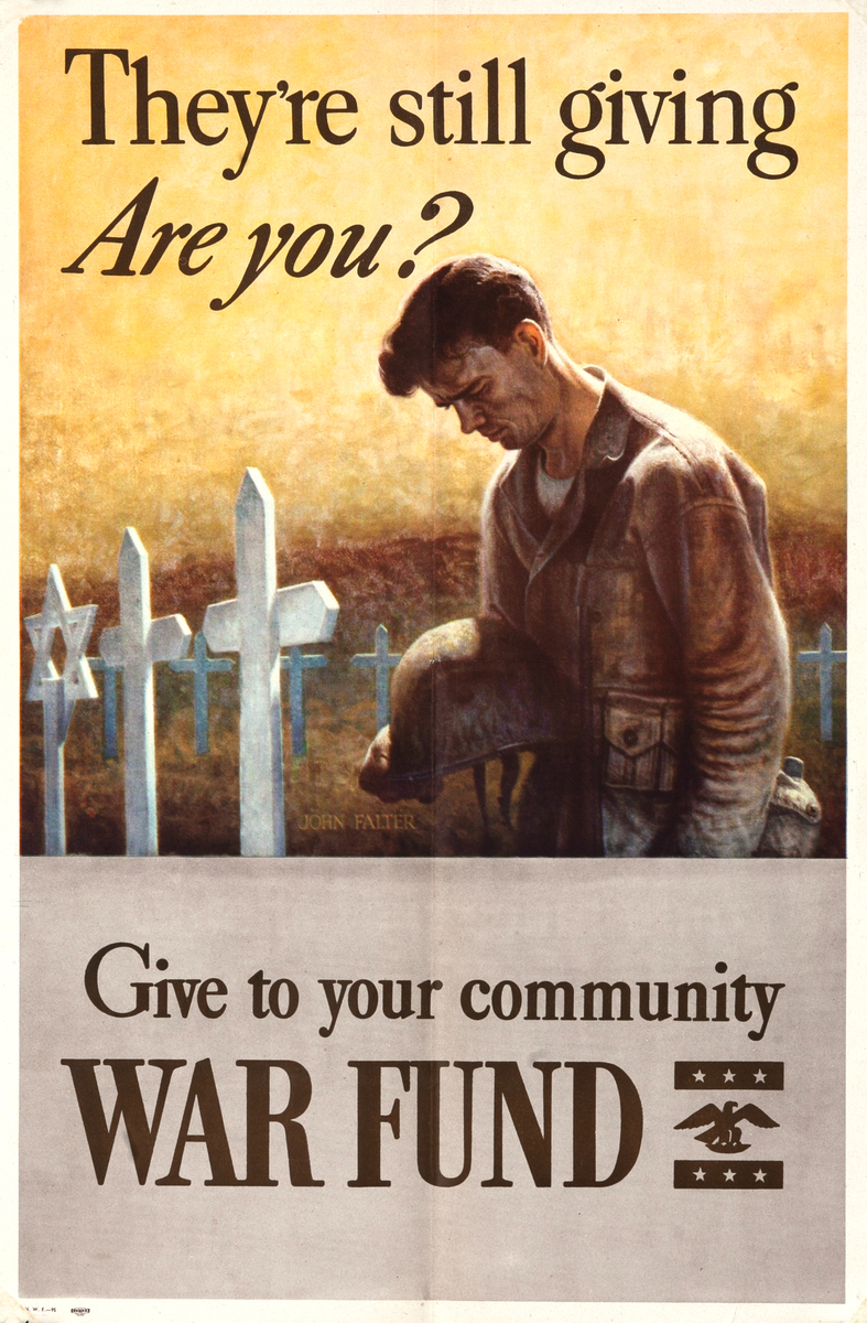 They're still giving, Are you? Original WWII War Fund Poster