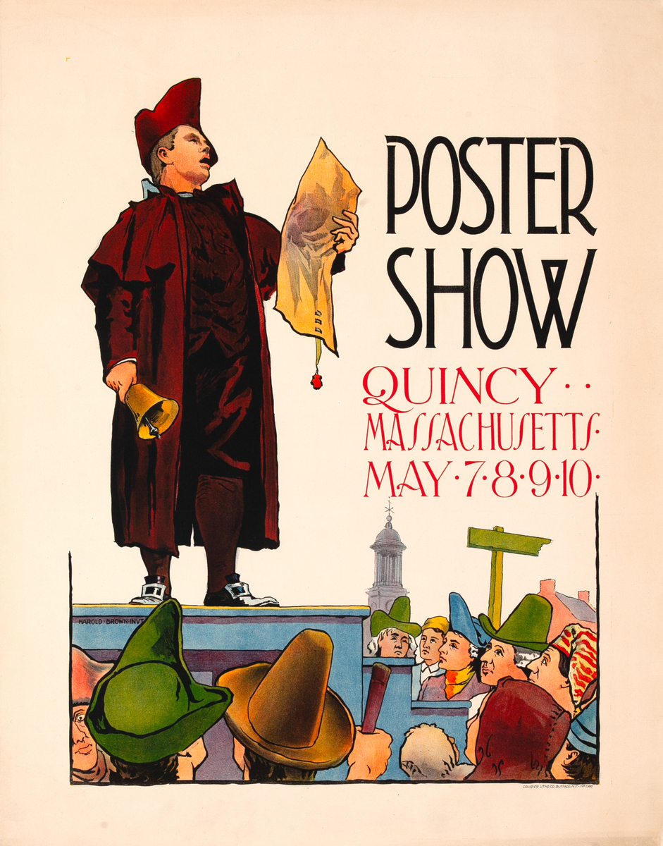 Poster Show Quincy Massachusetts Original Exhibition Poster