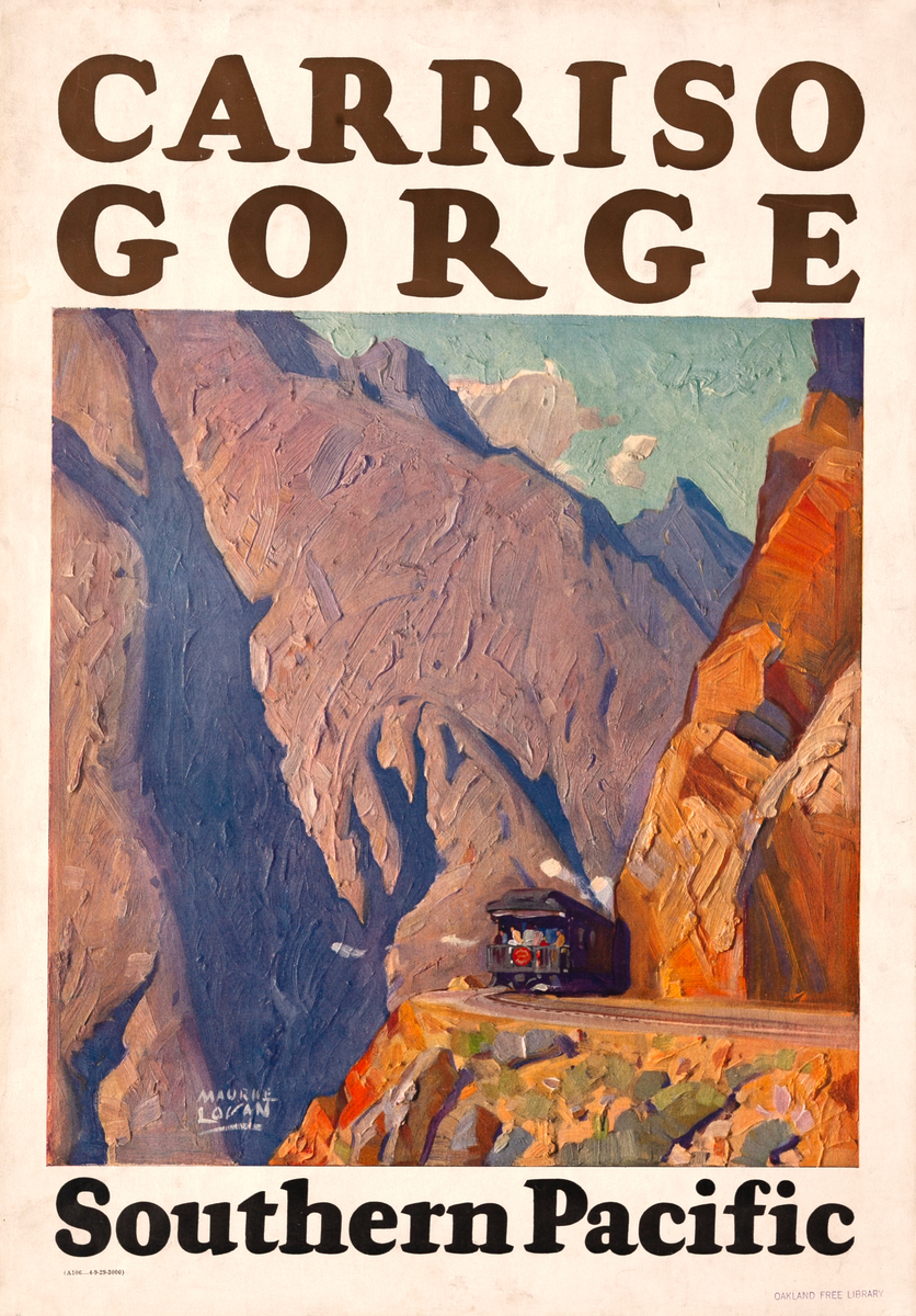 Carriso Gorge Original Southern Pacific Railroad Poster