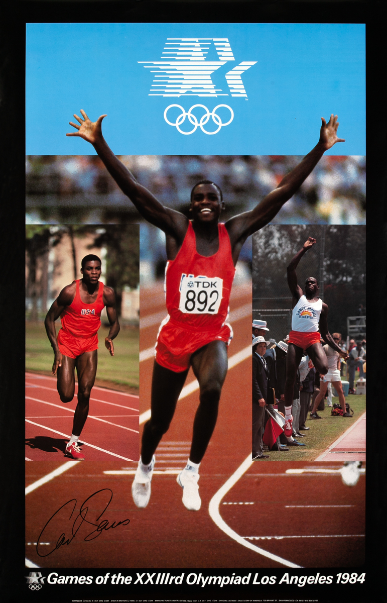 Games of the XXIIIrd Olympiad Los Angeles 1984 Original Olympic Poster