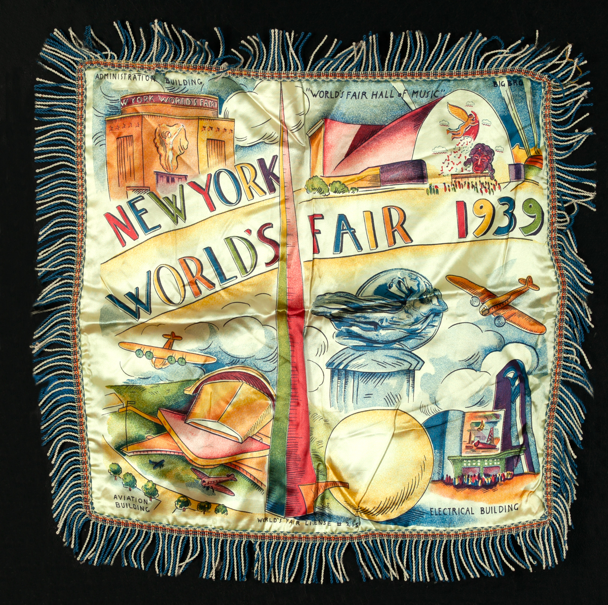 1939 New York World’s Fair Souvenir Pillow Cover