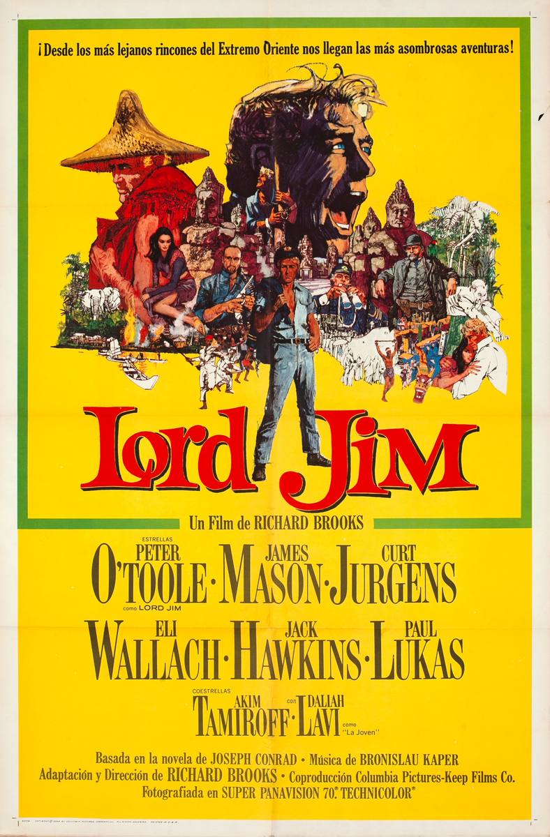 Lord Jim 1sh Original Spanish Movie Poster