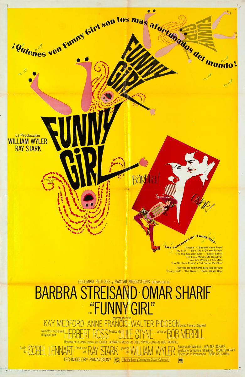 Funny Girl  Spanish 1 Sheet Movie Poster