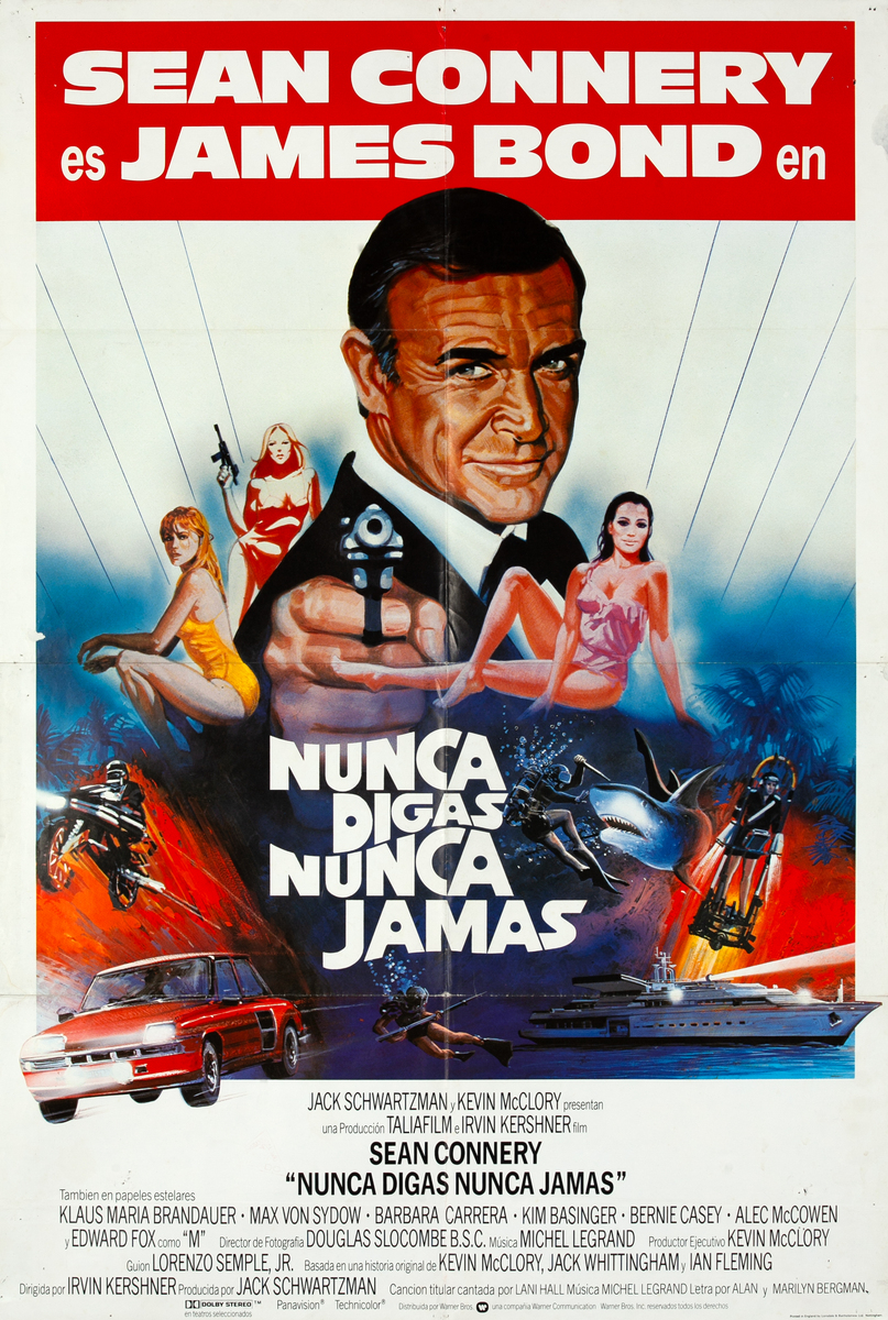 Never Say Never Again - Spanish 1 Sheet Movie Poster 