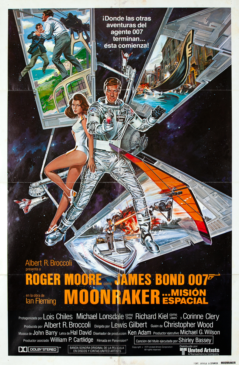 Moonraker, James Bond Style B Spanish 1 Sheet Movie Poster