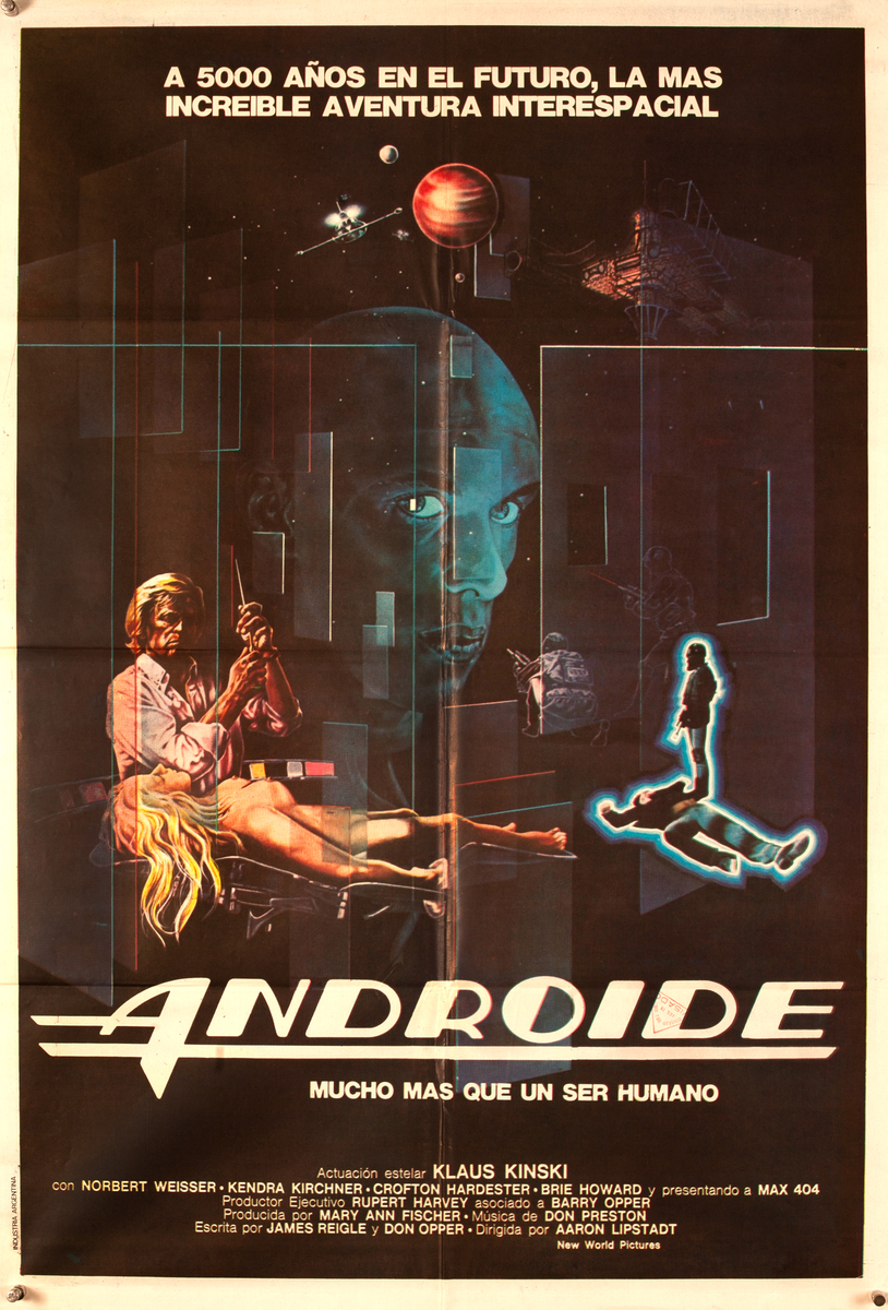 Android Argentinain  Movie Poster - Max 404 Learns to Love & Kill!