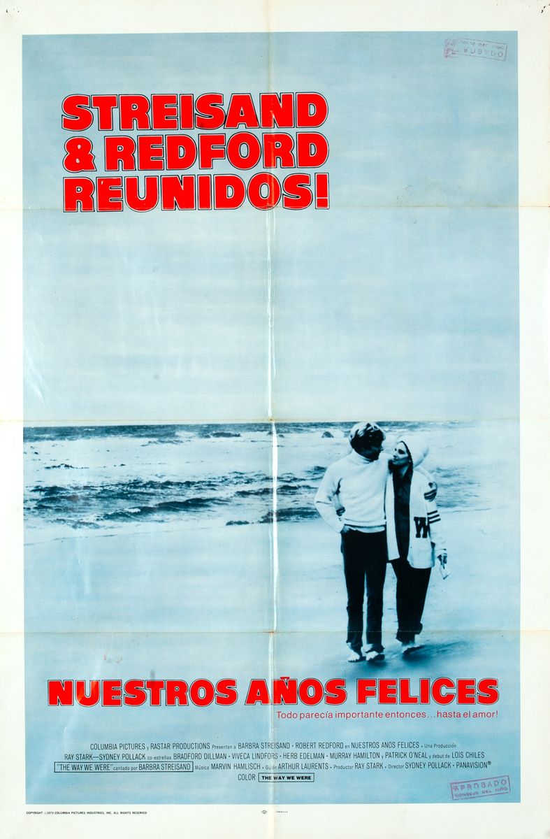 The Way We Were Spanish 1 Sheet Movie Poster