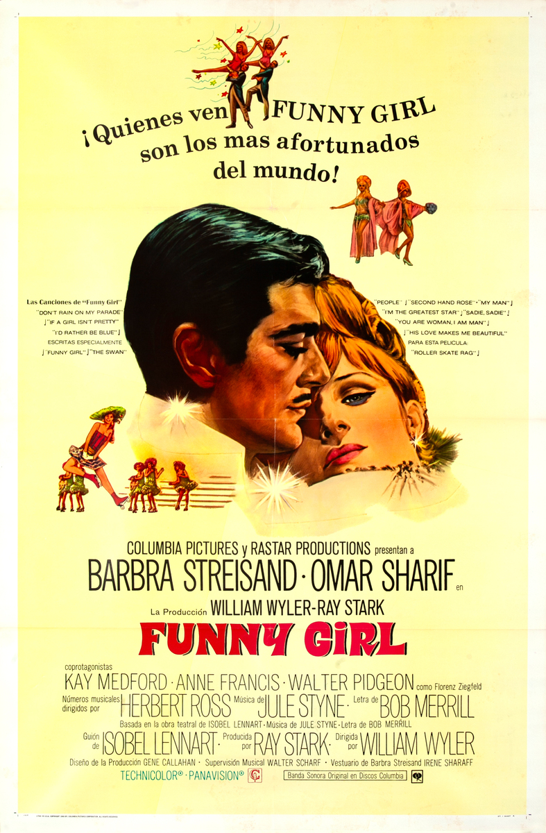 Funny Girl 1 Sheet Spanish Movie Poster