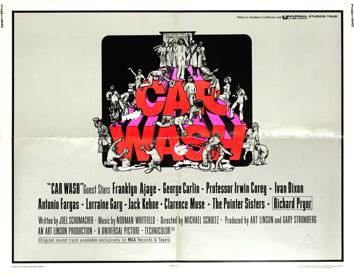 Car Wash 1/2 Sheet Spanish Movie Poster