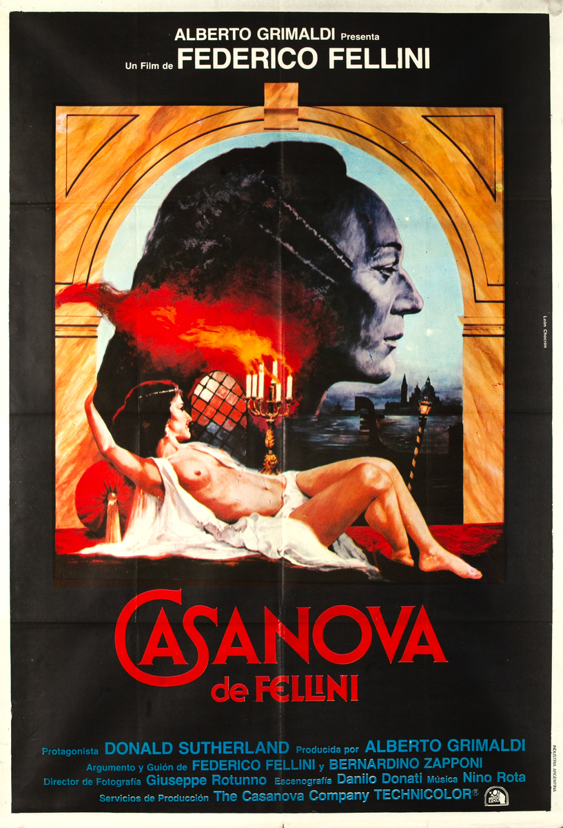 Fellini’s Casanova Original Spanish 1 Sheet Poster