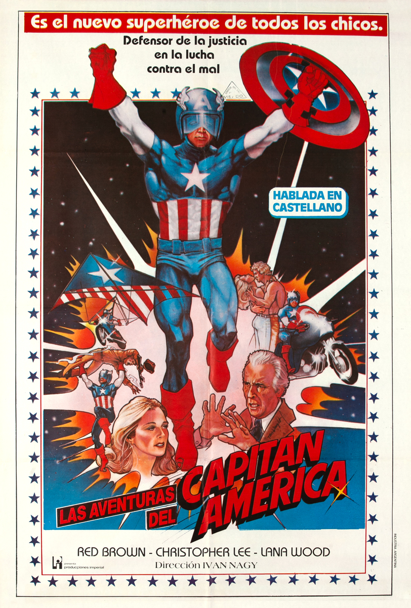 Captain America ’79 Original Spanish 1 Sheet Movie Poster