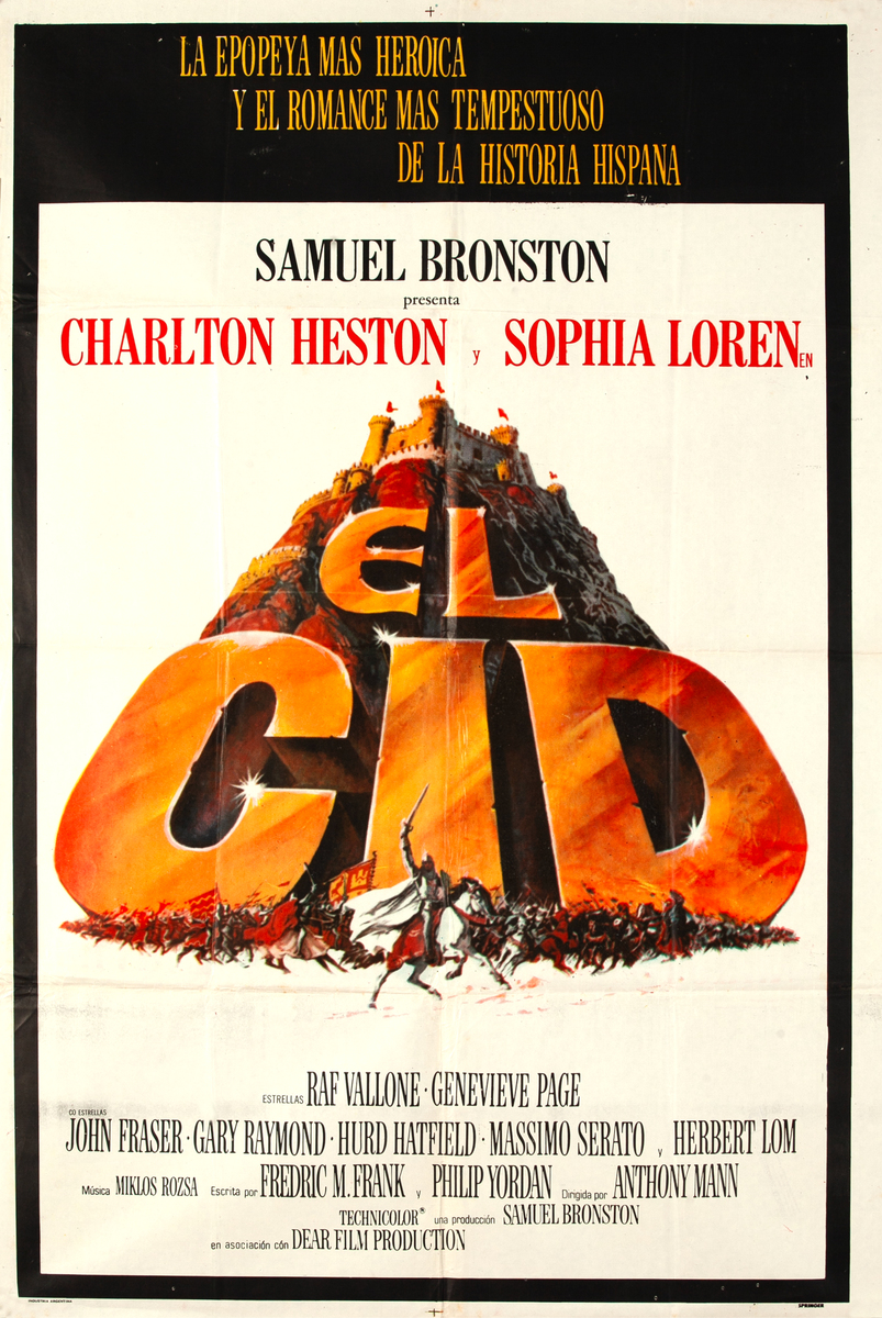 El Cid 1 Sheet Spanish Movie Poster