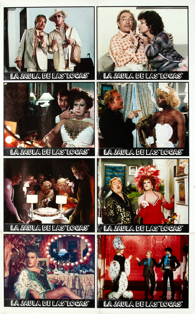 La Cage Aux Folles Spanish Language 1 Sheet Lobby Card Poster