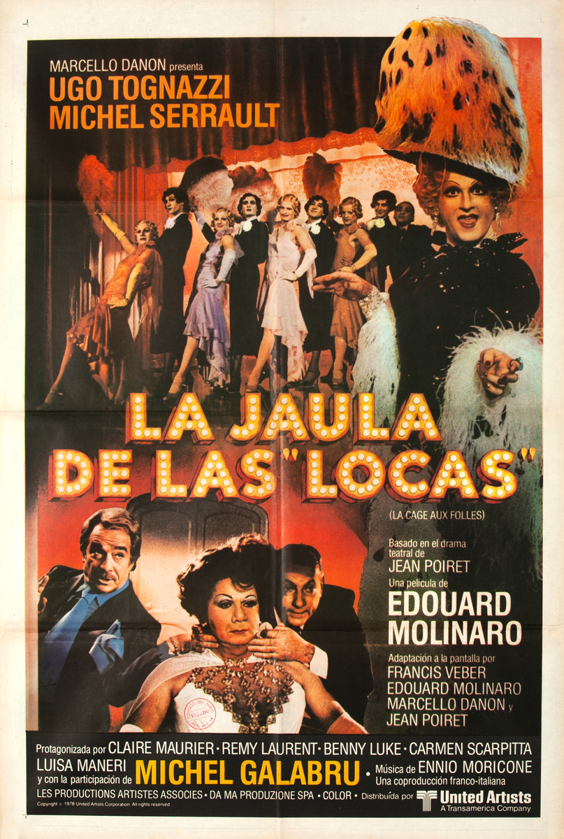 La Cage Aux Folles Spanish Language 1 Sheet Movie Poster