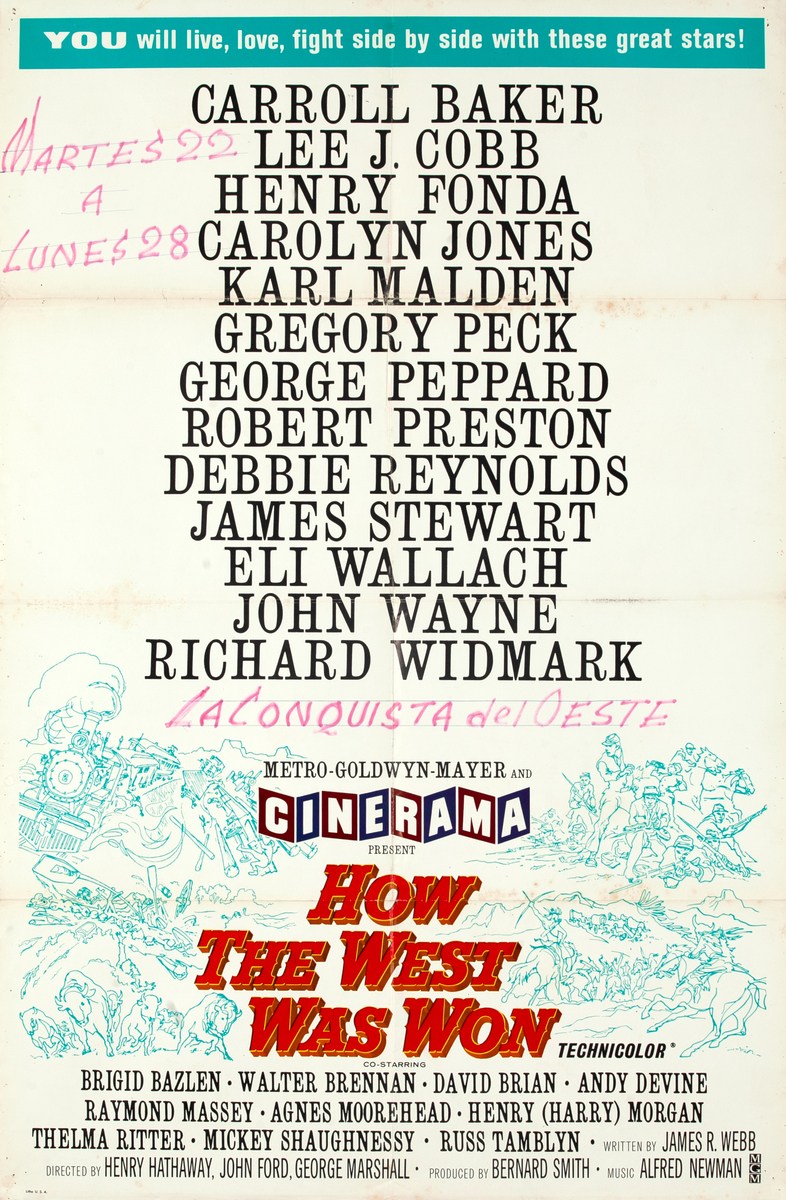 How the West Was One 1 Sheet Movie Poster