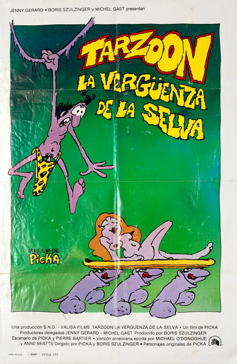 Tarpon, Shame of the Jungle Spanish 1 Sheet Movie Poster