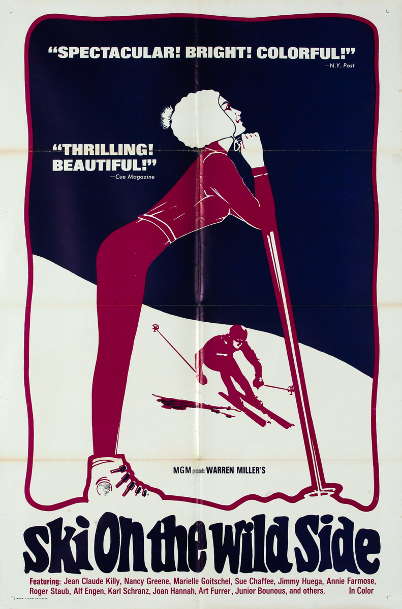 Ski On The Wild Side 1 Sheet Movie Poster