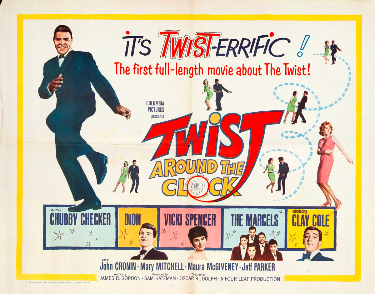 Twist Around the Clock 1/2 Sheet Movie Poster 