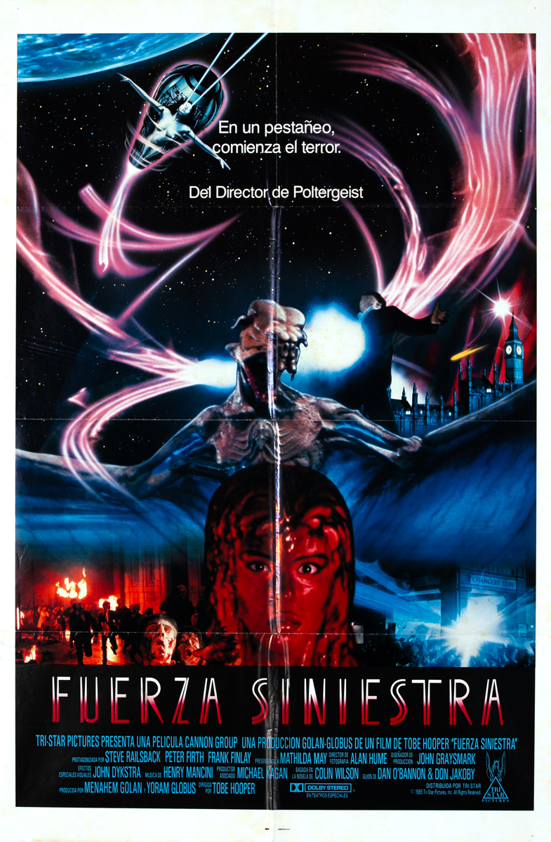 Lifeforce (released in Italy as Space Vampires) Spanish 1 Sheet Movie Poster