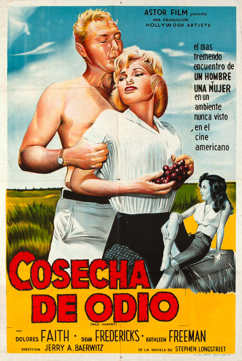 Wild Harvest Argentinian 1 Sheet Movie Poster