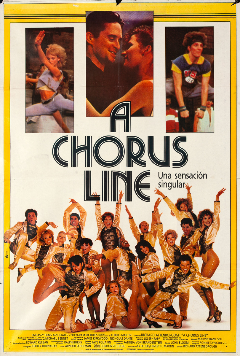 A Chorus Line Spanish 1 Sheet Movie Poster