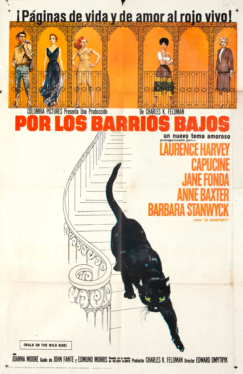 Walk on the Wild Side Original Spanish 1 Sheet Movie Poster