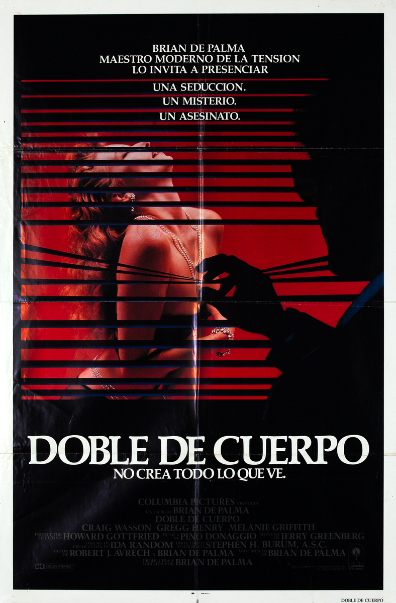 Body Double Spanish 1 Sheet Movie Poster