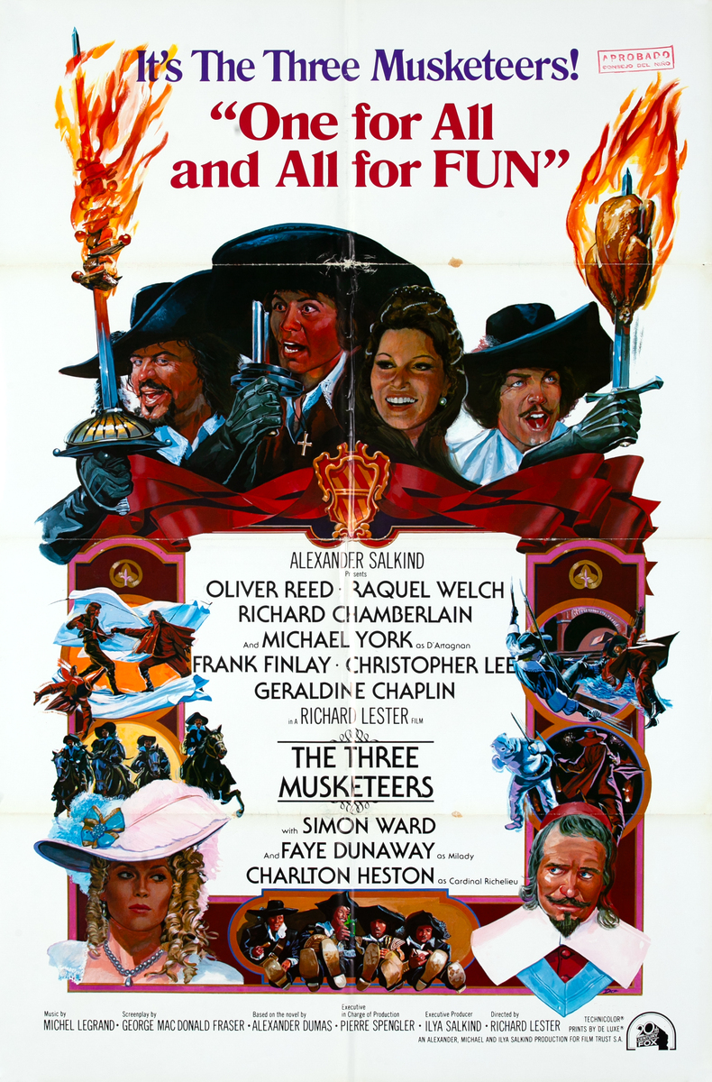 The Three Musketeers Spanish 1 Sheet Movie Poster