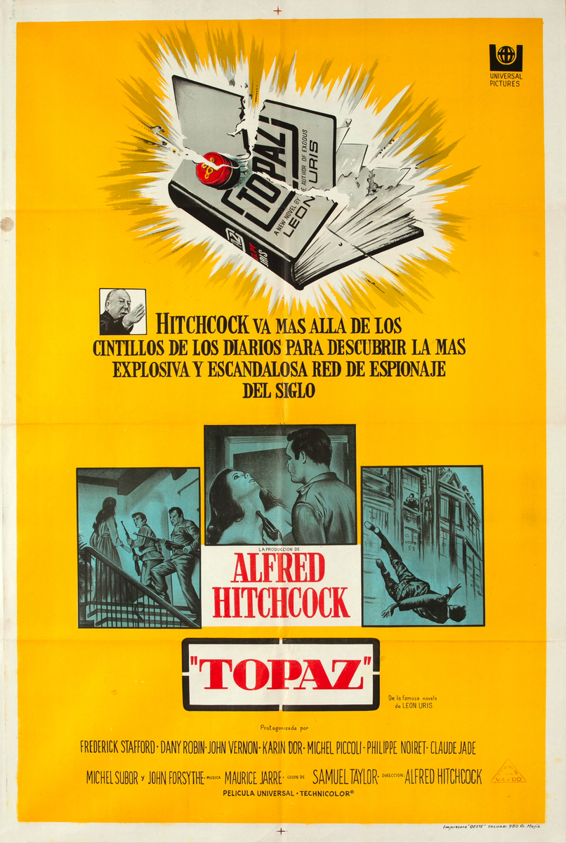 Topaz 1 sheet Spanish Movie Poster 