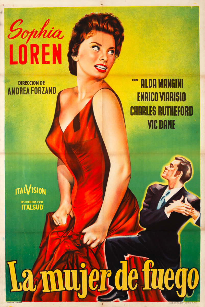 La Mujer del Fuego - Pilgrim of Love Original Argentinian Movie Poster 