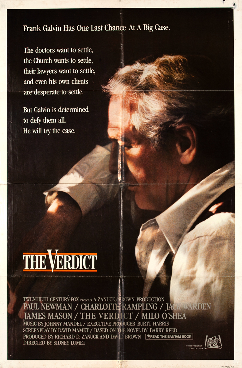 The Verdict 1 Sheet Movie Poster