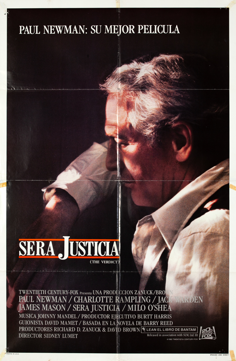 The Verdict 1 Sheet Spanish Movie Poster