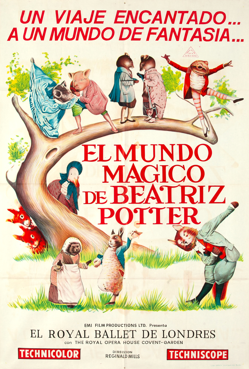 Tales of Beatrix Potter 1 Sheet Argentinian Movie Poster