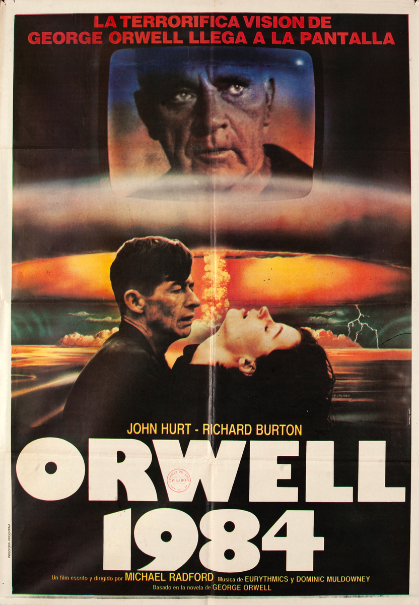 1984 ORWELL Spanish 1 Sheet Movie Poster 