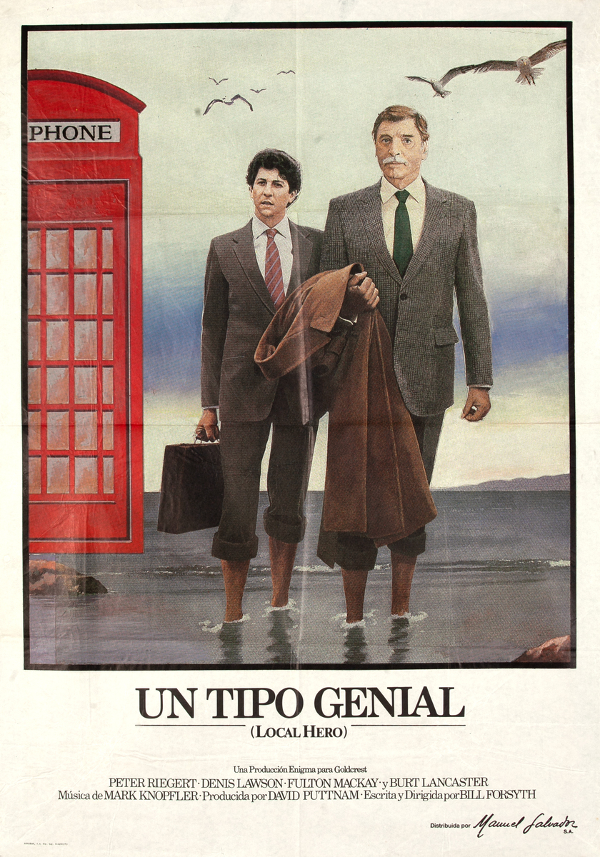 Un Tipo Genial  Local Hero 1 Sheet Spanish Movei Poster