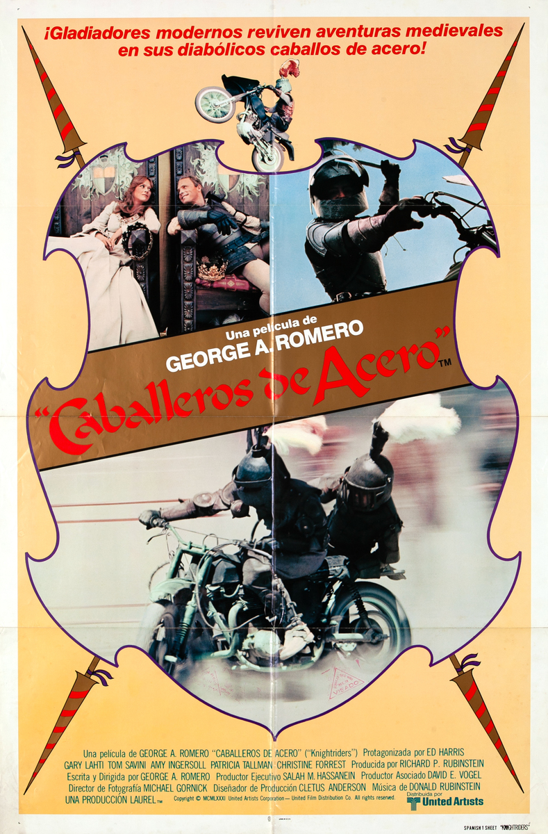 Knightriders Spanish 1 Sheet Movie Poster