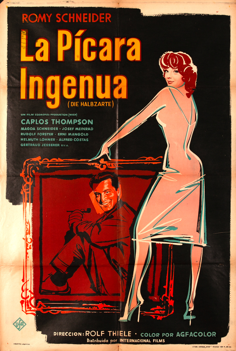 La Picara Ingenue Original Argentinian 1 Sheet Movie Poster 