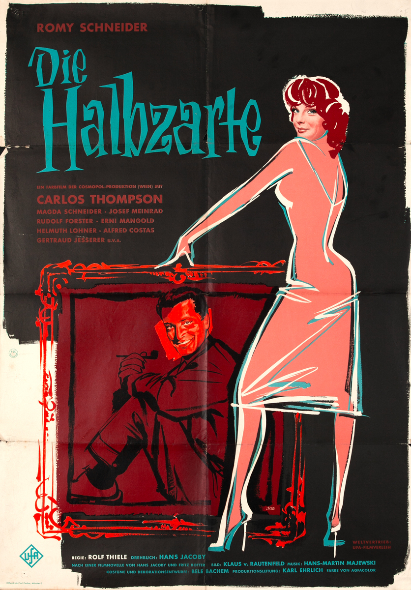 Die Halbzarte Original German 1 Sheet Movie Poster 