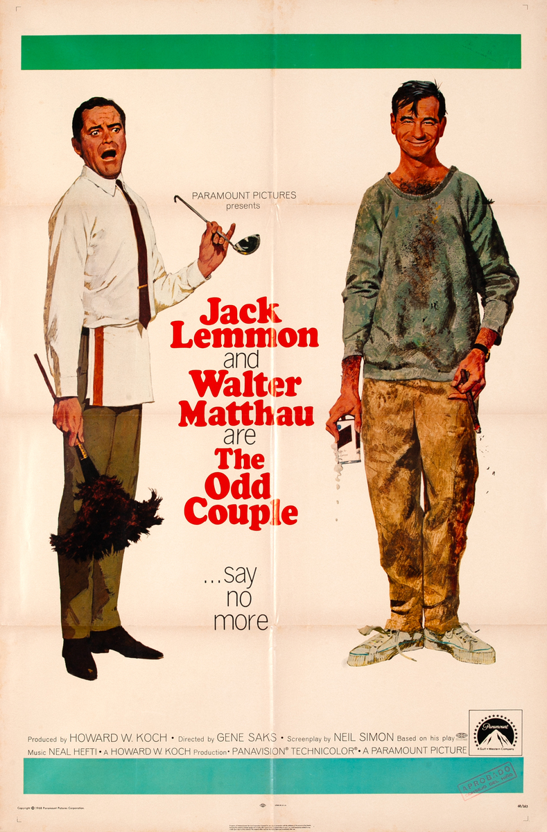 The Odd Couple 1 Sheet Movie Poster