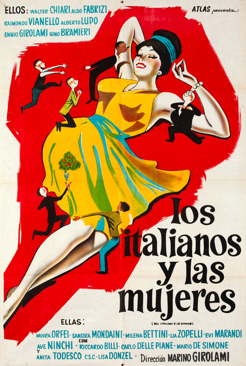 Gli Italiani e le Donne Argebtinian 1 Sheet Movie Poster