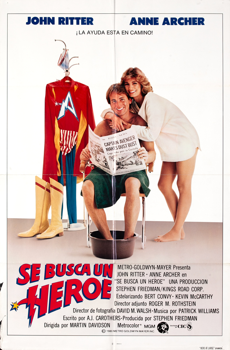 Hero at Large  I sheet Spanish Movie Poster