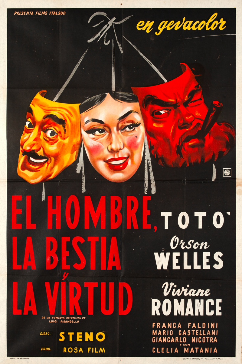 Man, Beast and Virtue, Argentinian Movie Poster